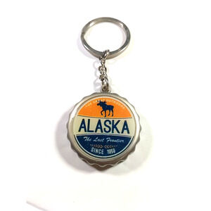 Alaska The Last Frontier Bottle Opener Keychain